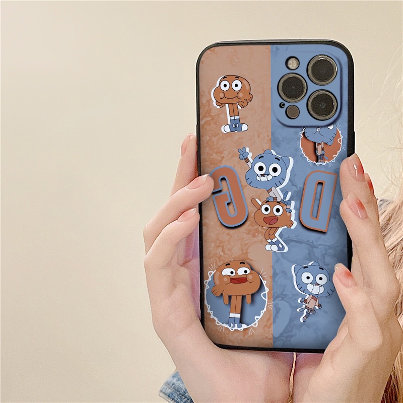 Ốp iphone - Ốp lưng iphone cạnh vuông bảo vệ camera hoạt hình DG dành cho ip 6 đến 14promax - ng302