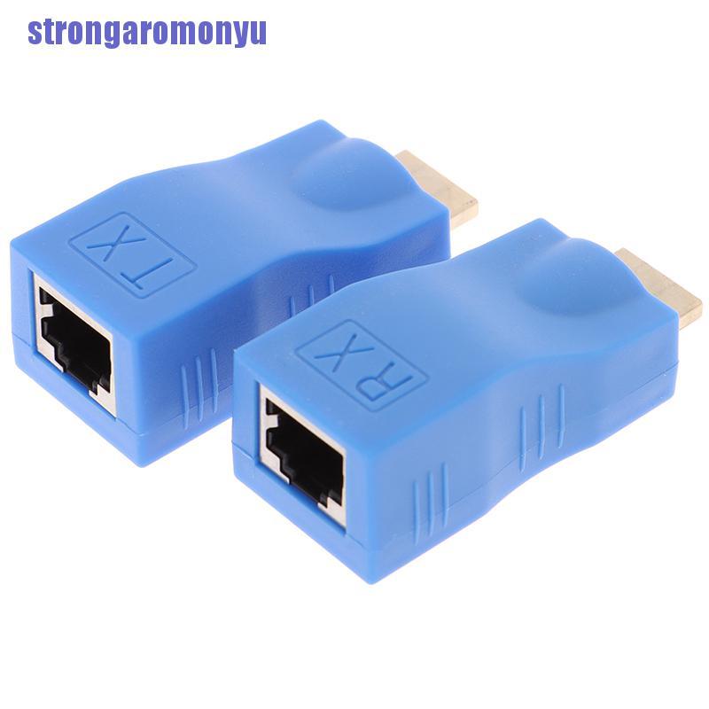 Bộ 2 Đầu Chuyển Đổi 1080P HDMI Sang RJ45 Cat 6 Mạng LAN Ethernet