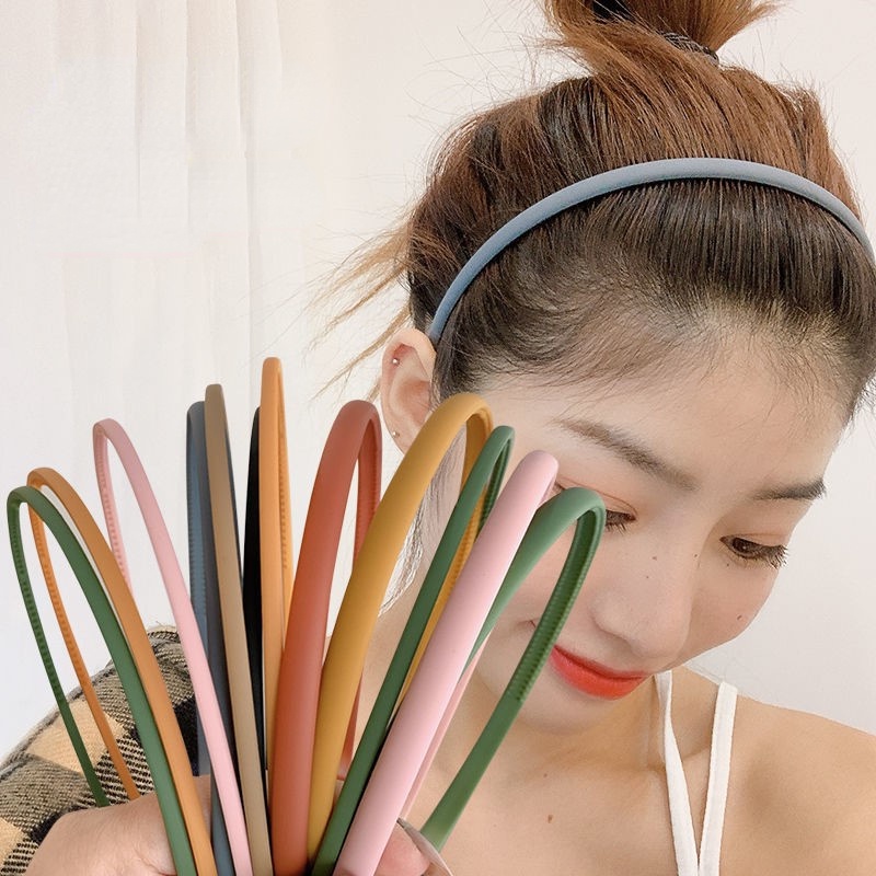 Băng Đô Cài Tóc Bản Rộng Chống Trượt Phong Cách Hàn Quốc