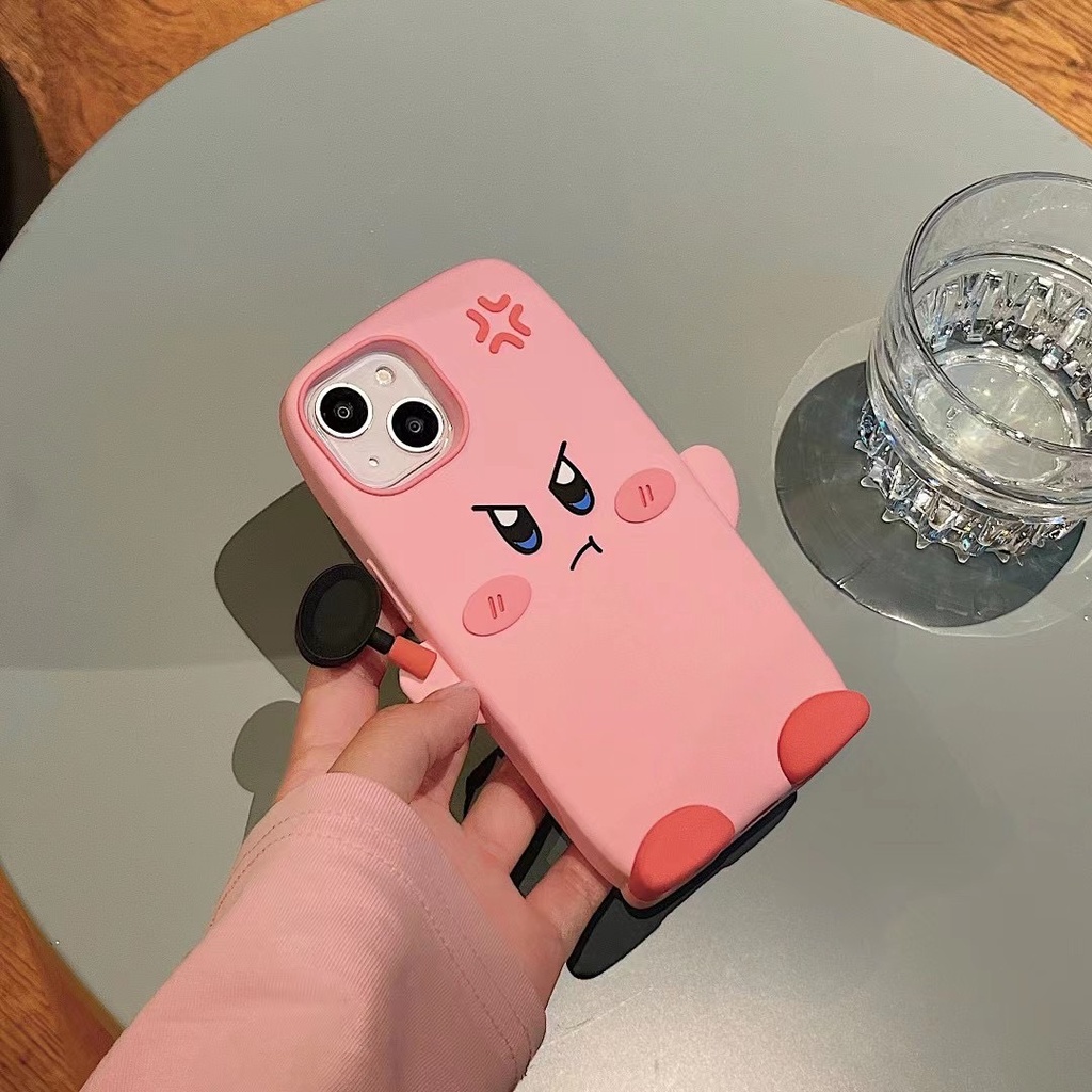 Ốp Điện Thoại silicone Mềm Hình kirby Dễ Thương Cho Iphone 12 pro max 13 13 pro max11 pro max xs max xr x