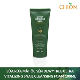 SỮA RỬA MẶT ỐC SÊN DEWYTREE ULTRA VITALIZING SNAIL CLEANSING FOAM 100ML - HÀN QUỐC CHÍNH HÃNG