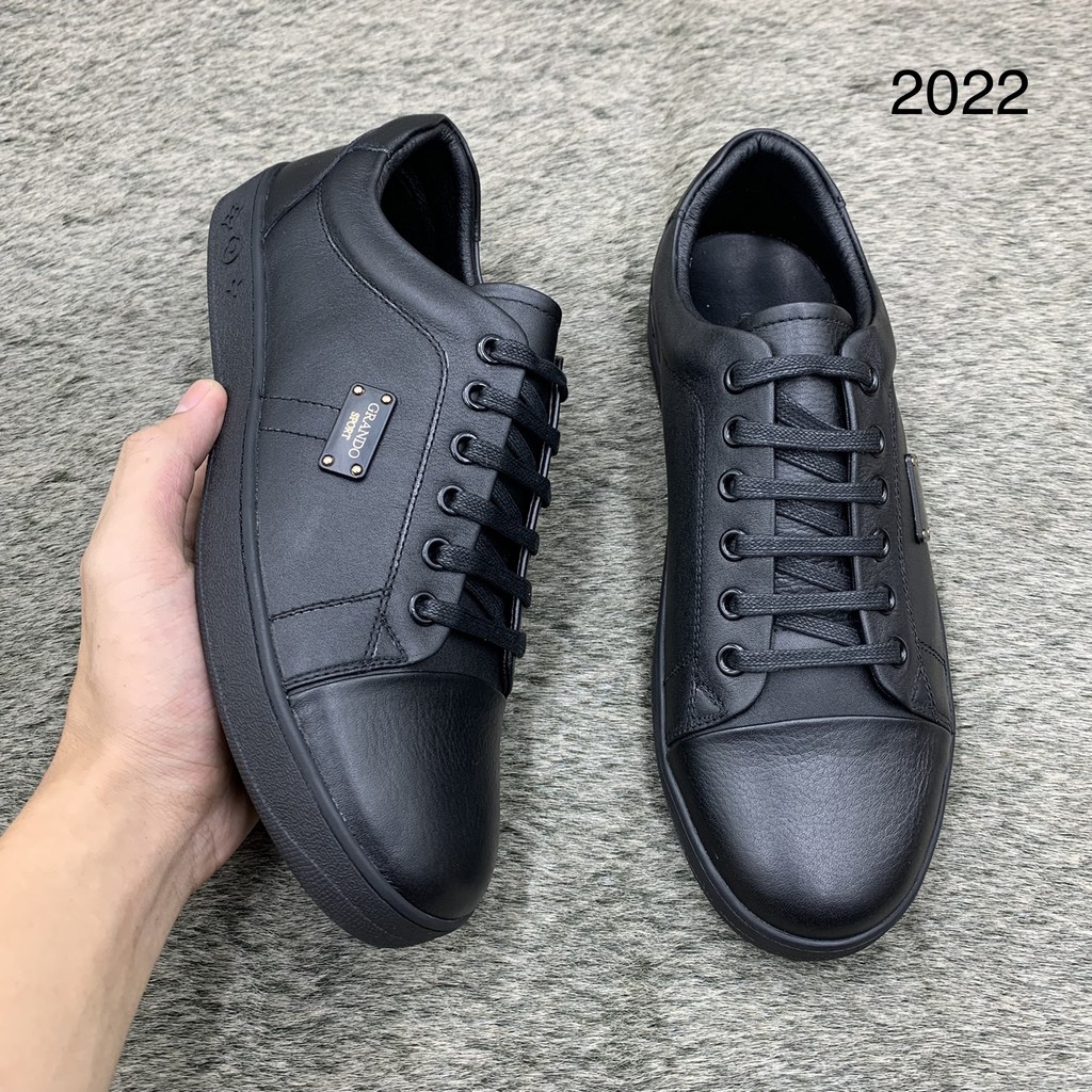 Giầy thể thao/sneaker nam da bò thật đế cao su đúc siêu bền