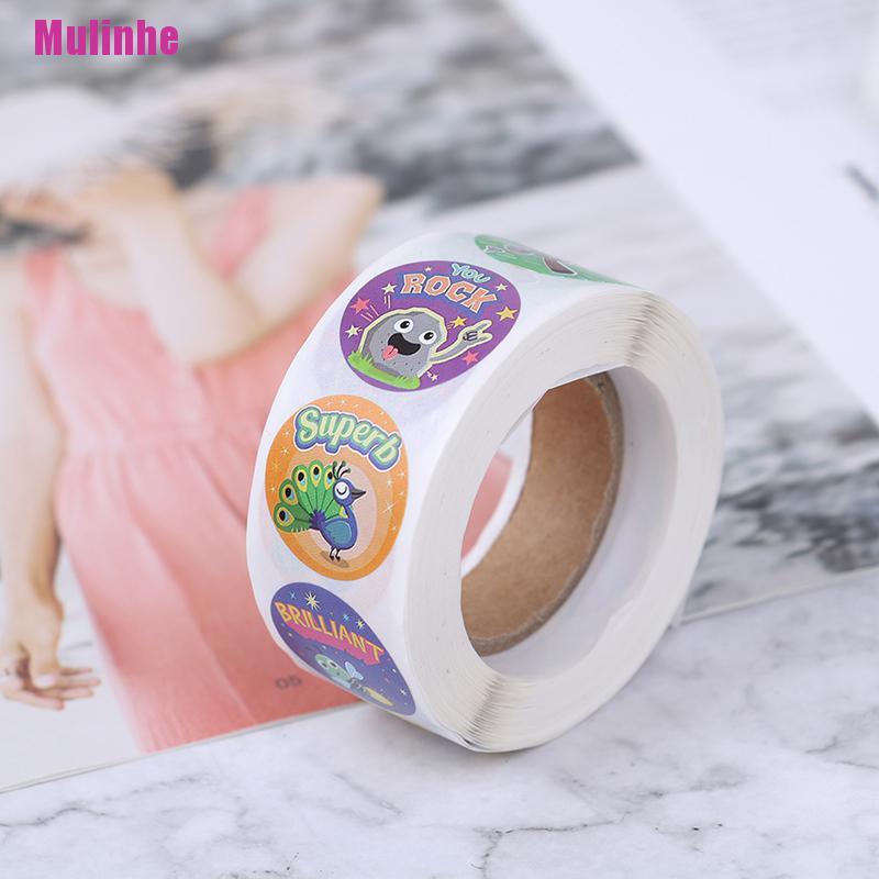 Cuộn 500 Miếng Dán Khen Thưởng Động Lực Cho Học Sinh