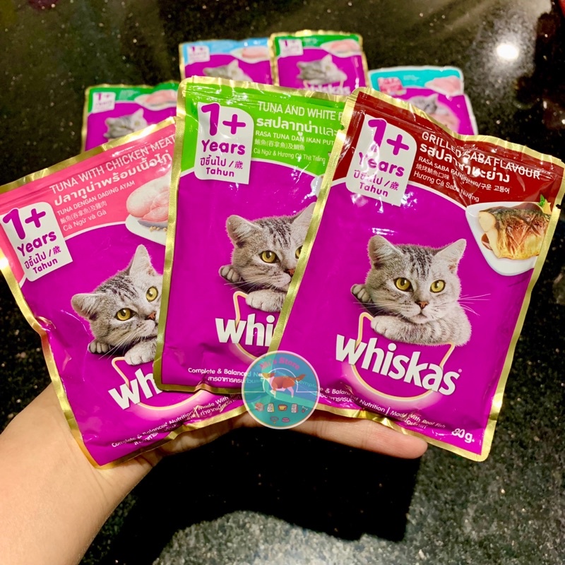 Pate Whiskas gói dành cho mèo trưởng thành và mèo con 80gr/túi - Mixo Pet Town