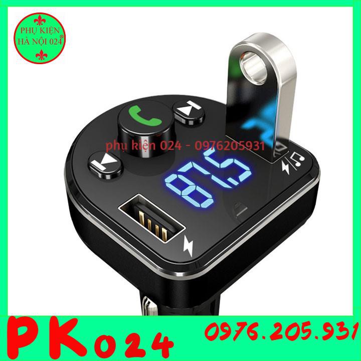 Máy Nghe Nhạc Bluetooth MP3 Kèm Bộ Sạc Xe Hơi 2 USB Kết Nối Cuộc Gọi Thoại Trình Phát Nhạc USB