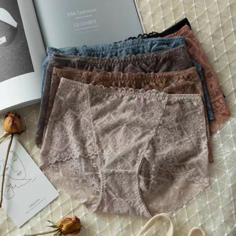  _Quần lót ren mềm cạp cao thoáng khí định hình eo thon MZ27 | BigBuy360 - bigbuy360.vn