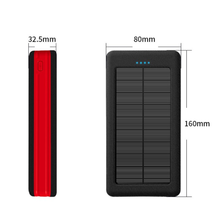 Pin Sạc Dự Phòng Năng Lượng Mặt Trời 40000mAh-Power Bank