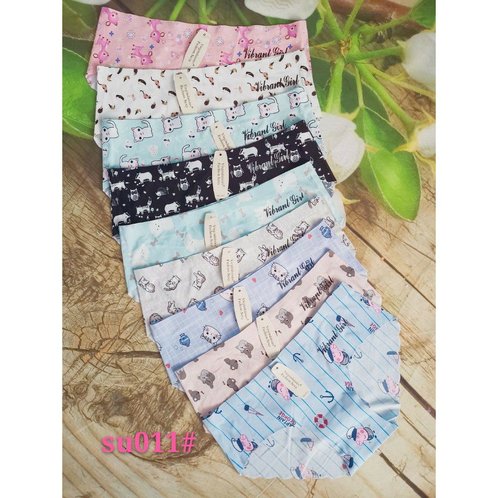 COMBO 10 chiếc su quần lót su hoa 011# không đường may,họa tiết siêu xinh đẹp