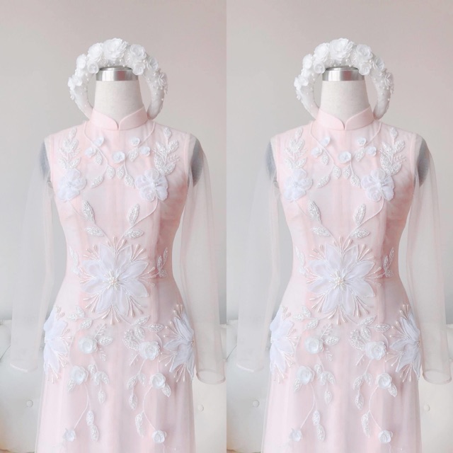 Mấn cô dâu đính hoa, phụ kiện cưới