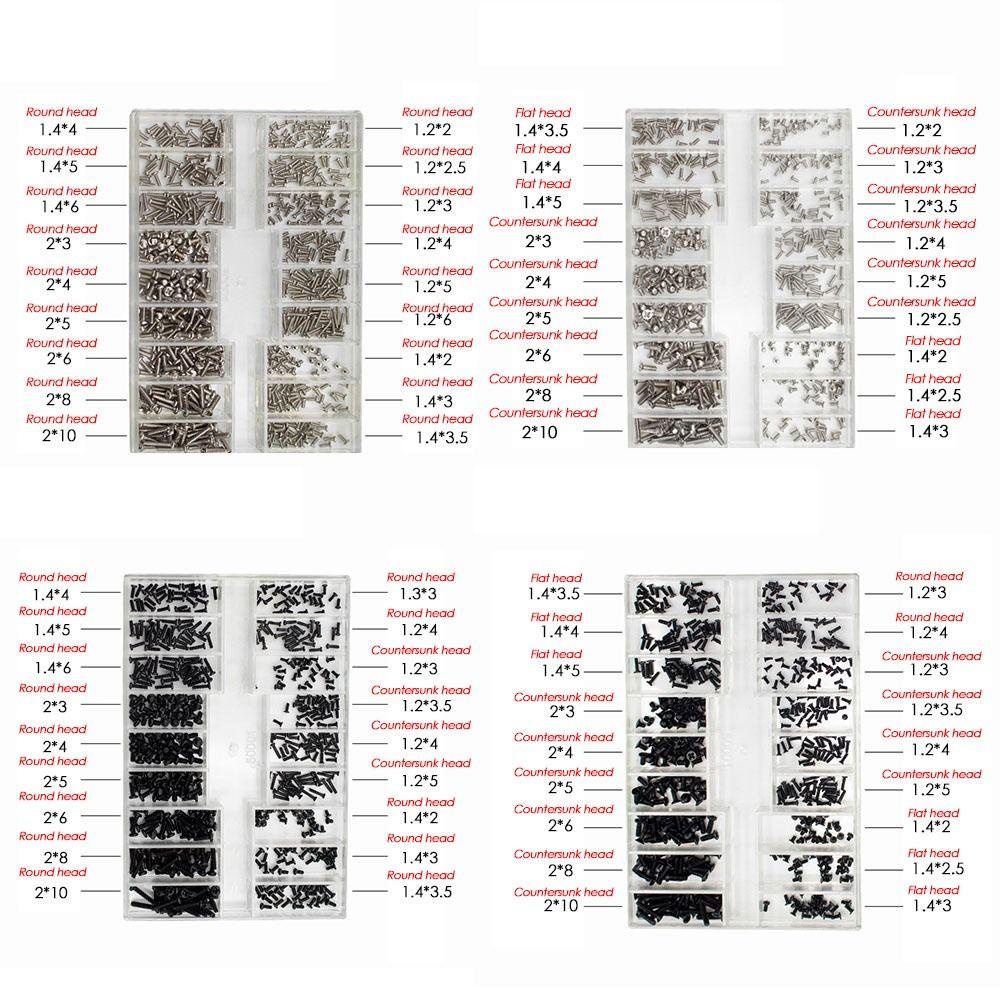 Set 500 Ốc Vít Mini Bằng Thép Không Gỉ Dùng Sửa Chữa Đồng Hồ Đeo Tay