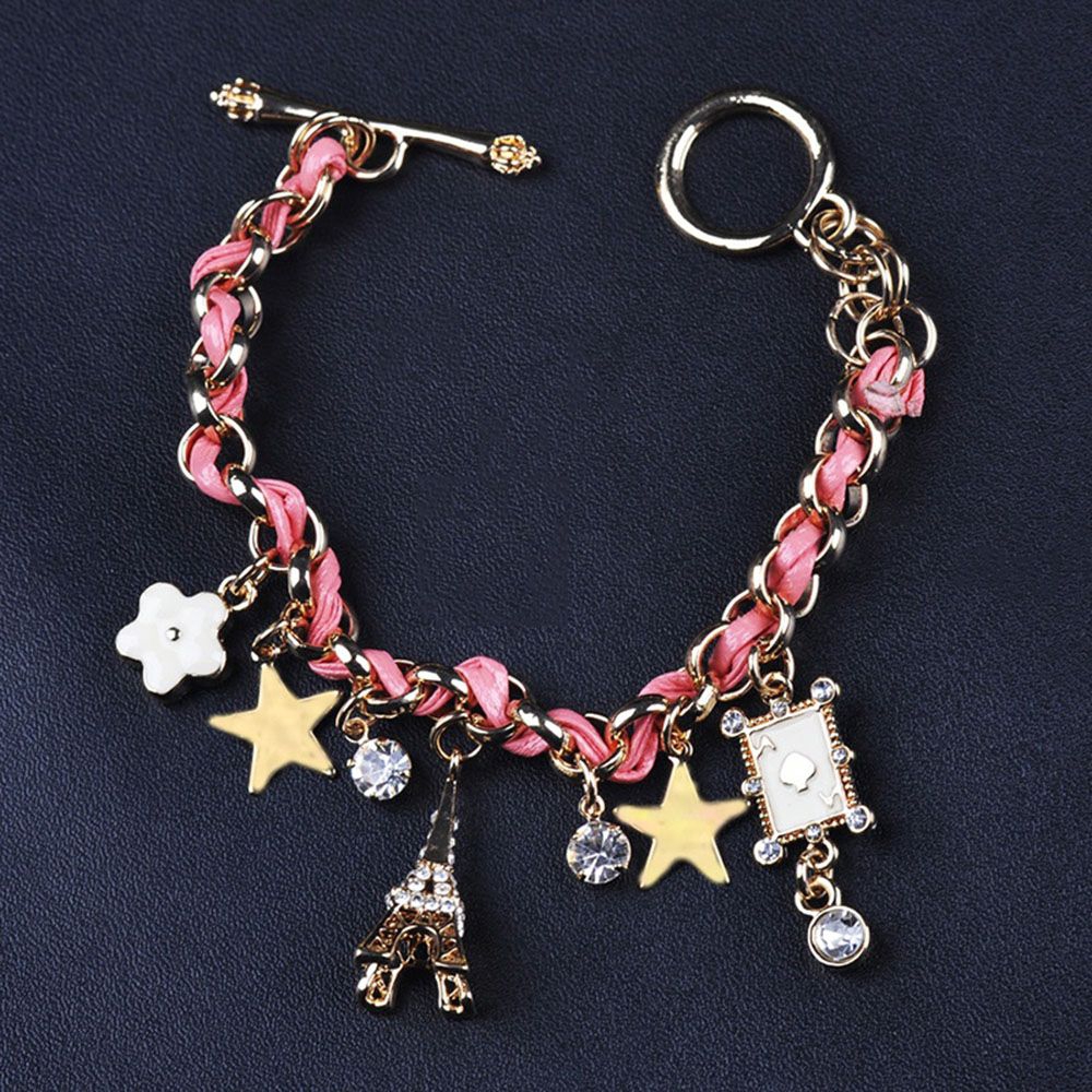 Mxgoods Jewelry Women Leather | Star Flower Bangle