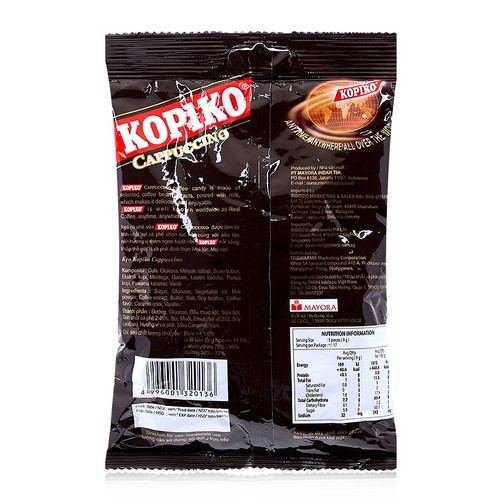 Kẹo Café Sữa Kopiko Cappuccino Candy 150Gr