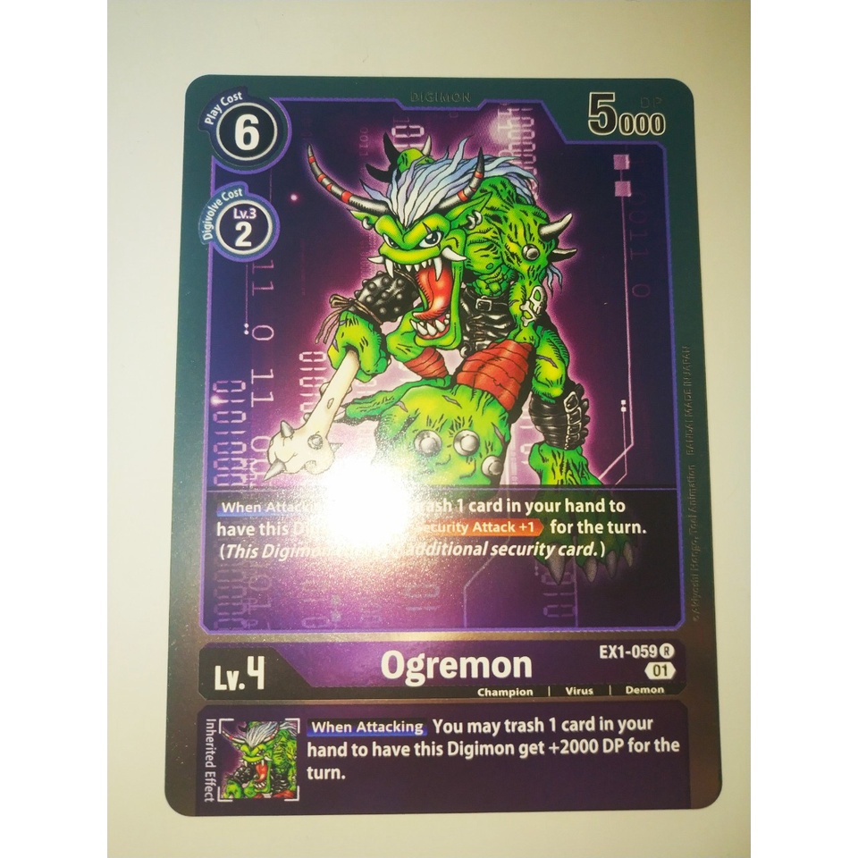 Thẻ bài Digimon - TCG - Ogremon / EX1-059'