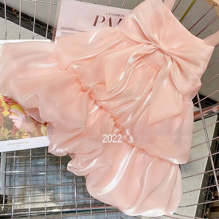 Đầm Công Chúa Không Tay Phong Cách Hàn Quốc Thời Trang Mùa Hè 2022 Mới Dành Cho Bé Gái