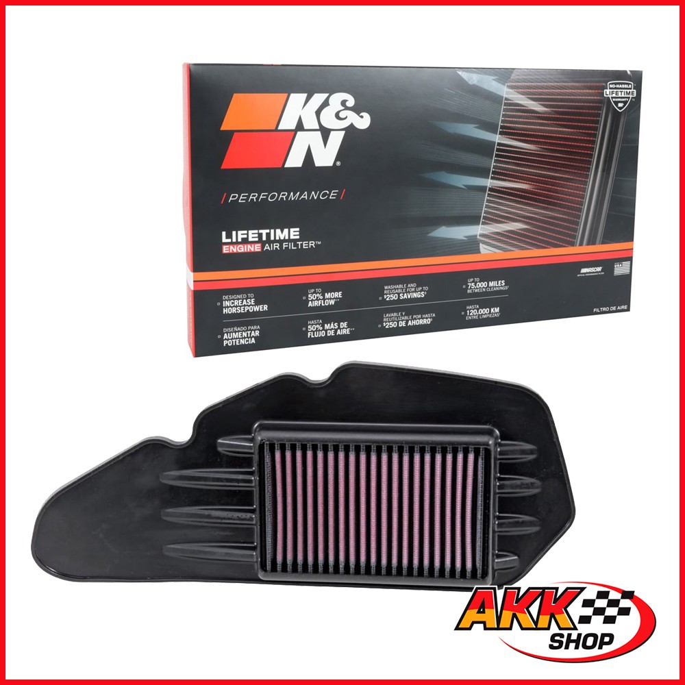 Lọc gió K&N cho Honda Vario , Click , Air Blade , Sh mode , Pcx - HA-1213