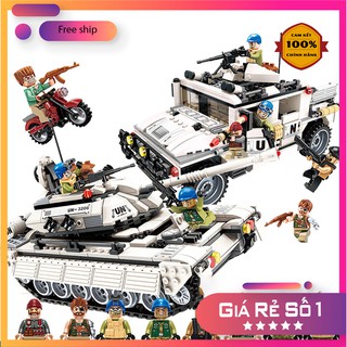 Đồ chơi lắp ráp Xe Tải, Xe Tăng, Tàu chiến - Xếp hình Lego thông minh Enlighten 3205