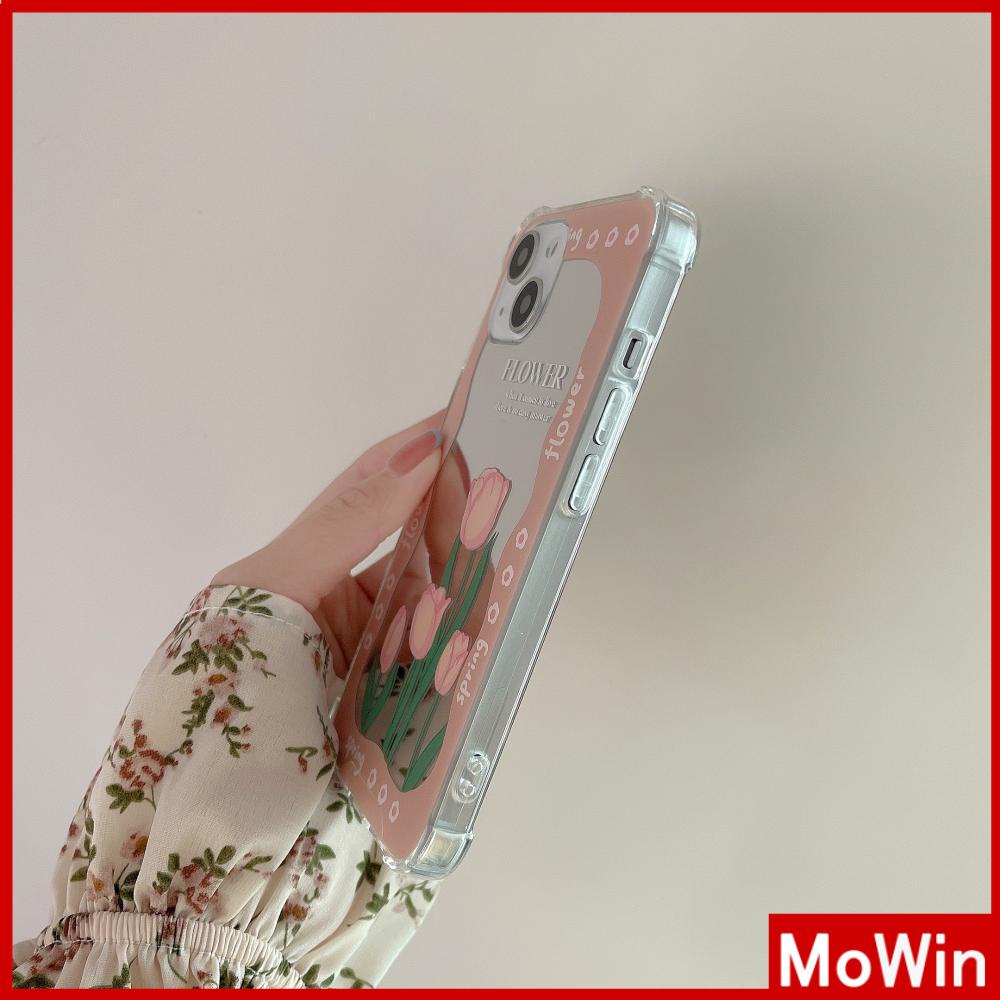 Ốp điện thoại acrylic HD họa tiết hoa hồng dễ thương chống sốc thích hợp cho iPhone 11/13 ProMax/12 ProMax/7 Plus/xr