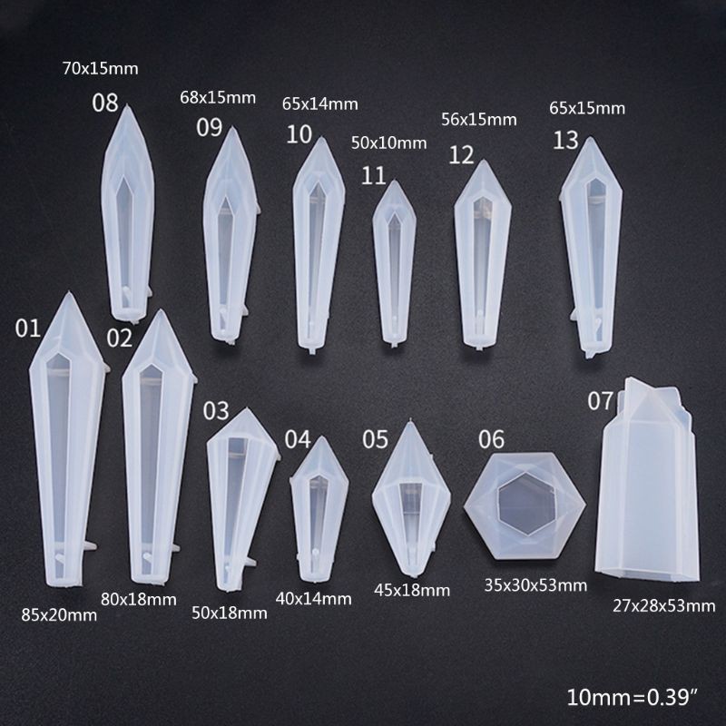 Khuôn silicon làm viên đá thủy tinh thể bằng epoxy resin