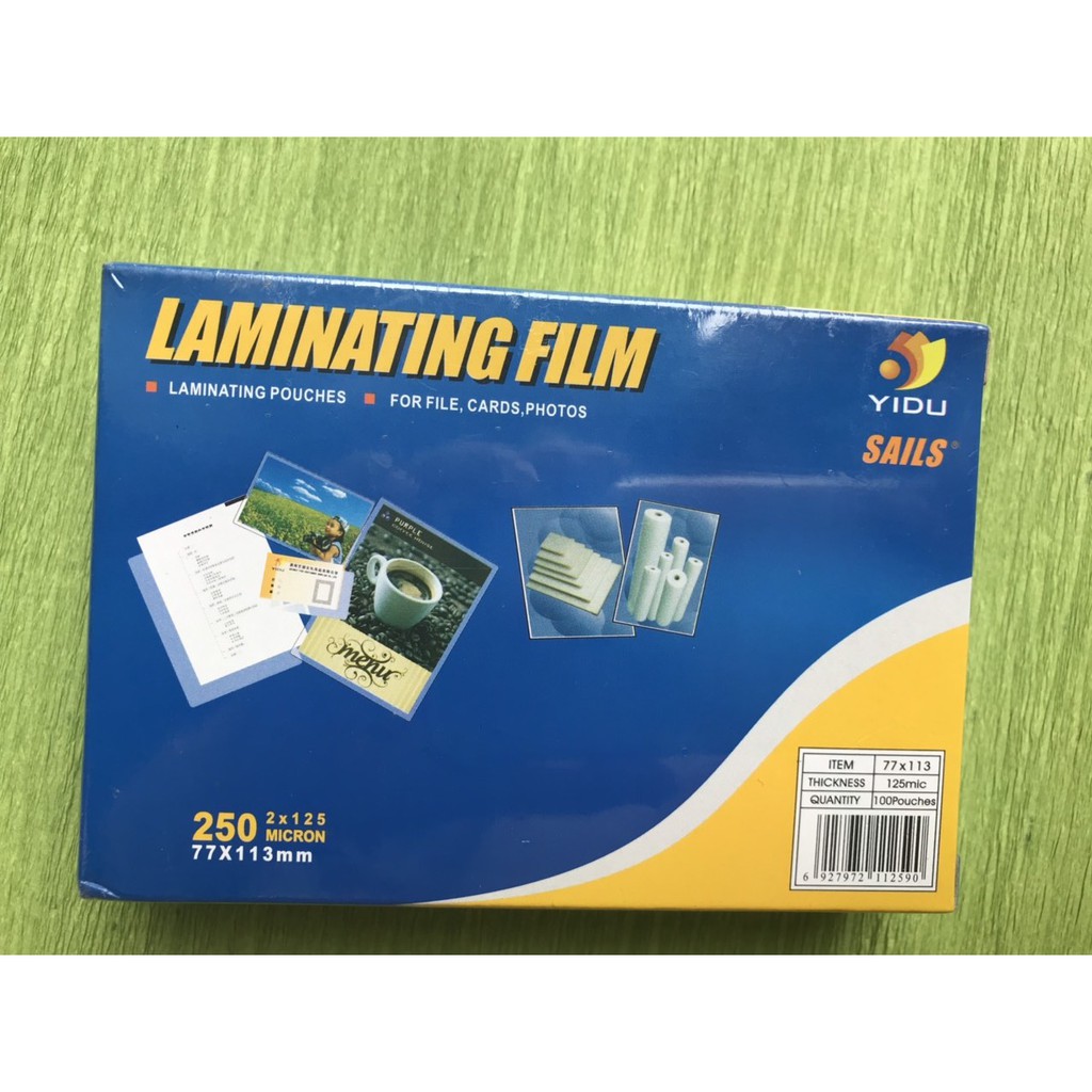 Giấy ép plastic đủ các kích thước màng nhựa ép giấy ép cứng - 100 tờ/ hộp