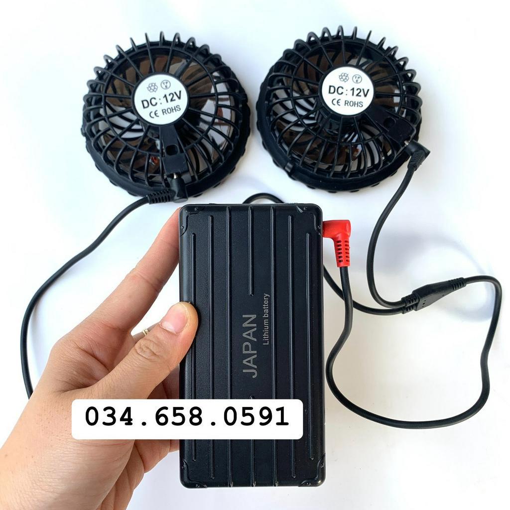 [ PIN 32.000] Bộ Pin Áo Điều Hoà 32.000mAh , Hàng Chính Hãng Bảo Hành 12 Tháng