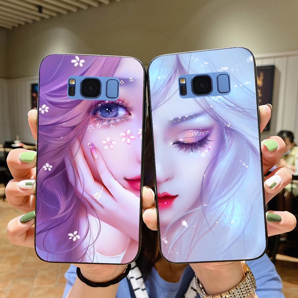 Ốp lưng điện thoại Samsung s8 / s8 plus / s8+ in hình phong cách nữ sang chảnh