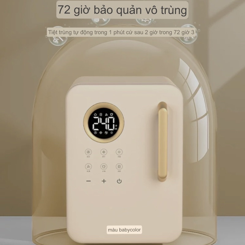 MÁY TIỆT TRÙNG SẤY KHÔ UV BABYCOLOR 22L 38 ĐÈN LED