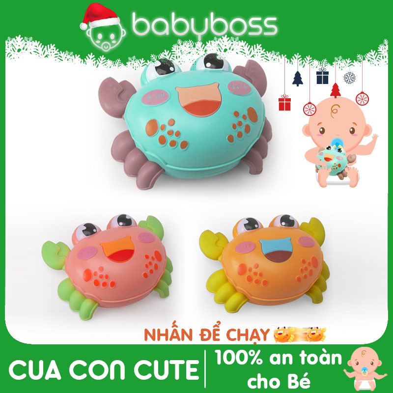 Đồ chơi chú cua tinh nghịch chạy dây cót dễ thương cho bé yêu - babyboss