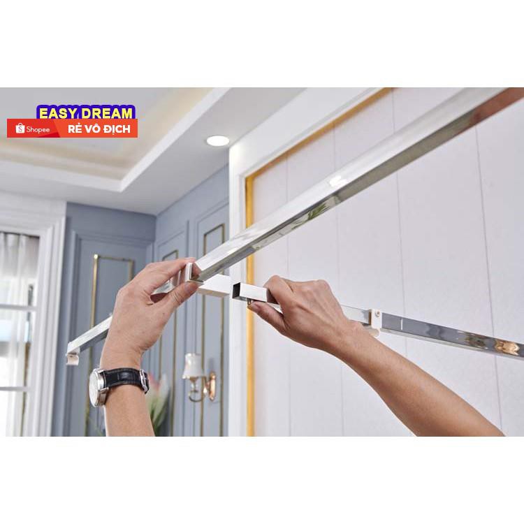 Màn tròn công chúa cao cấp Không khoan tường EASY DREAM Đa Năng  khung trụ  inox cao cấp không gỉ chất vải tuyn xịn