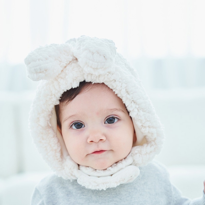 Mũ Beanie Vải Bông Giữ Ấm Tai Dễ Thương Bảo Vệ Tai Chống Gió Thời Trang Thu Đông Cho Bé