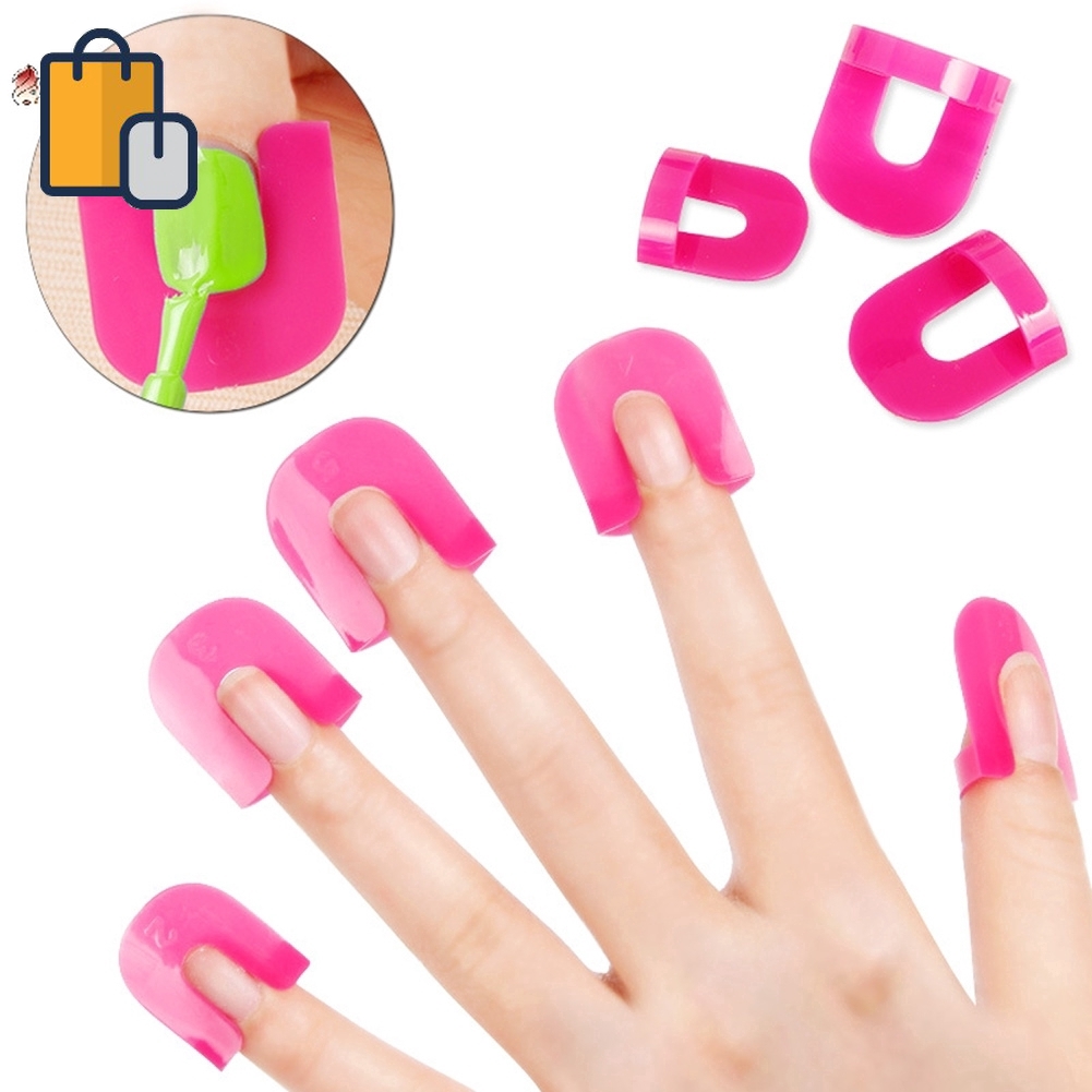 Set 26 Miếng Dán Chống Lem Sơn Móng Tay 10 Kích Cỡ