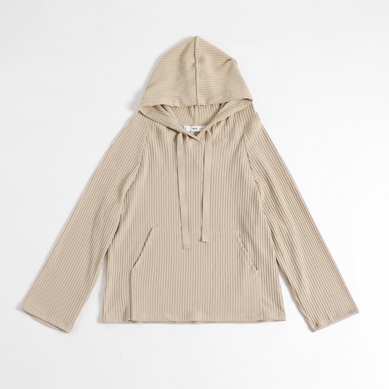 Áo thun hoodie dài tay ET.TEE vải len tăm trắng be đủ size A1868 | BigBuy360 - bigbuy360.vn