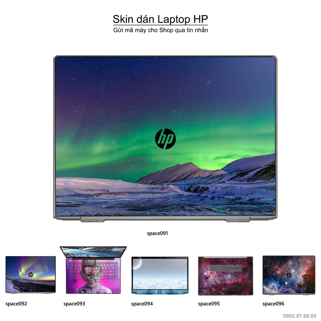 Skin dán Laptop HP in hình không gian _nhiều mẫu 16 (inbox mã máy cho Shop)