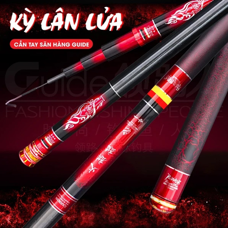 Cần Câu Tay Guide Kỳ Lân Lửa Săn Hàng