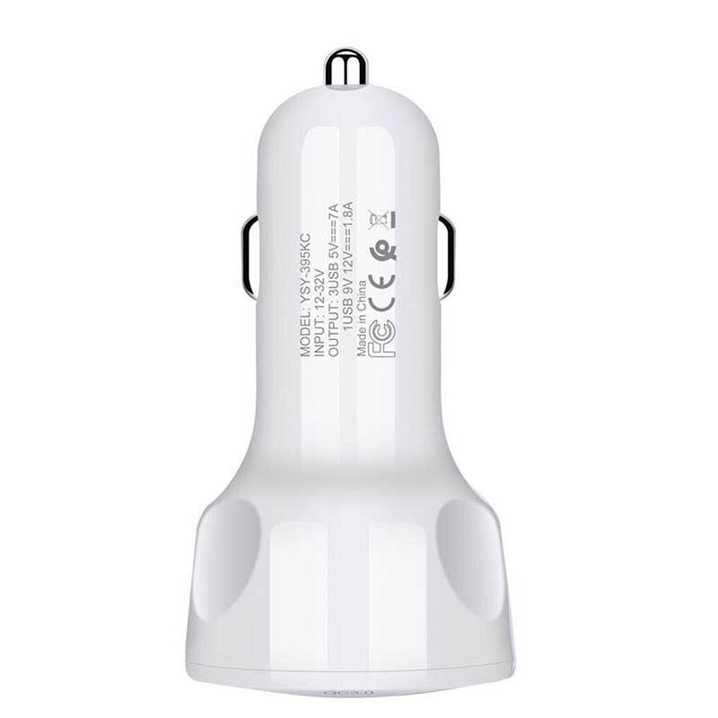 Bộ sạc SEAMETAL QC3.0 3 cổng USB trên xe hơi 2.1A tiện dụng