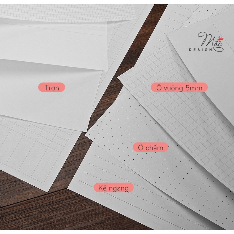 SỔ LÒ XO ghi chép A4 B5 A5 A6 80 tờ bìa lá - SỔ BULLET JOURNAL