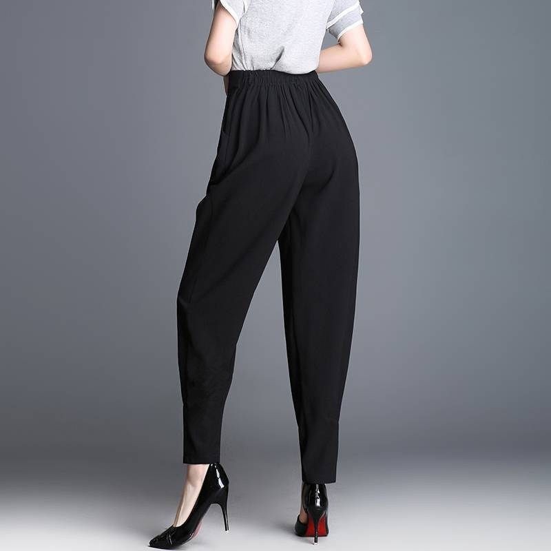 Women Harem Pants Large Size Pocket Long Jogger Pants