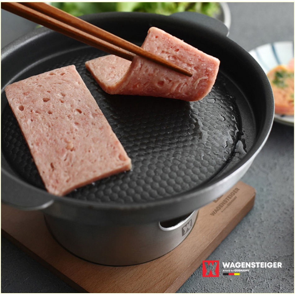 Bộ Chảo Nướng BBQ/Thịt Lợn Và Thịt Bò Nướng Kiểu Hàn Quốc Mini Hoàn Toàn Không Gỉ