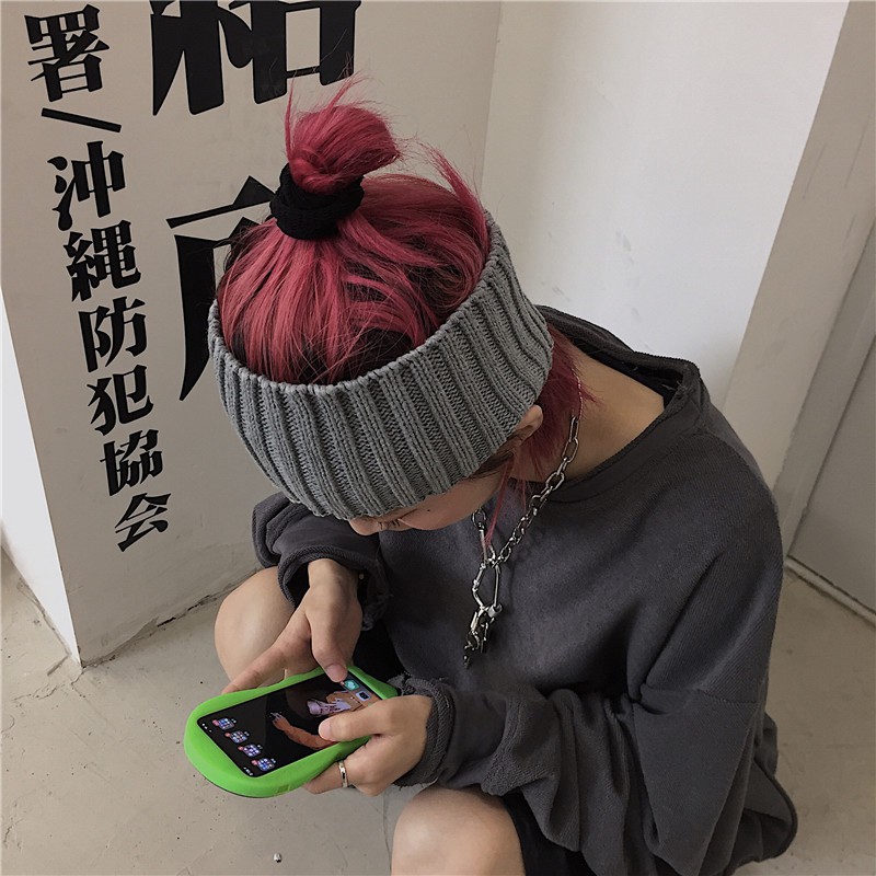Băng đô dệt kim phong cách Harajuku Hip Hop đường phố Hàn Quốc cho nam nữ 1610007