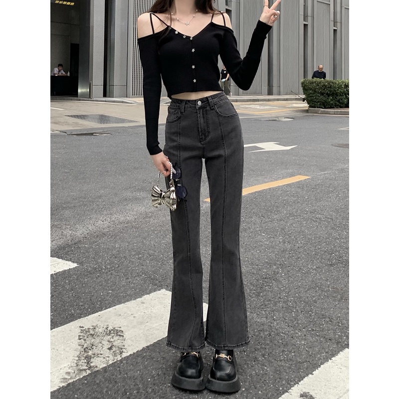 Quần denim lưng cao dáng ôm co giãn thời trang trẻ trung 49008 | BigBuy360 - bigbuy360.vn