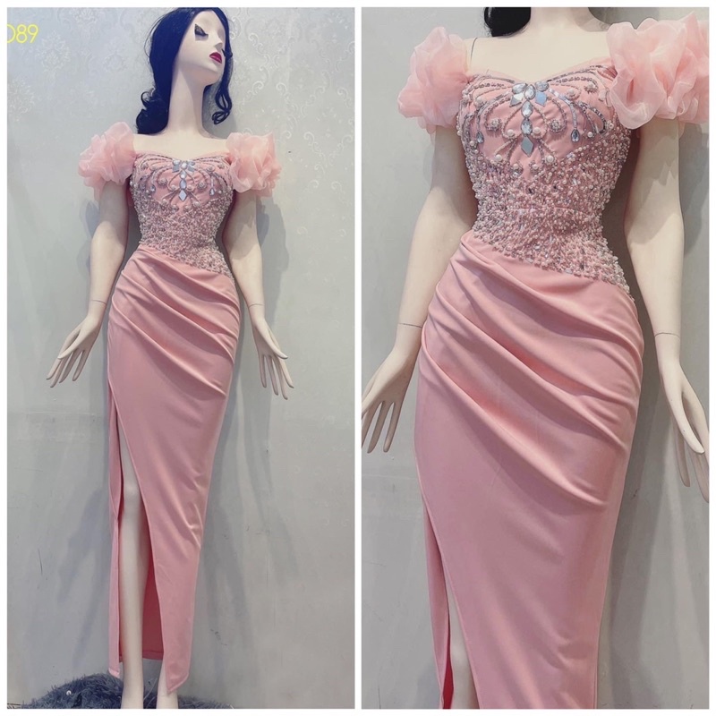 Ms1249y ĐẦM BẸT TAY NHÚNG PHỒNG KẾT GƯƠNG full size S/M/L/xL