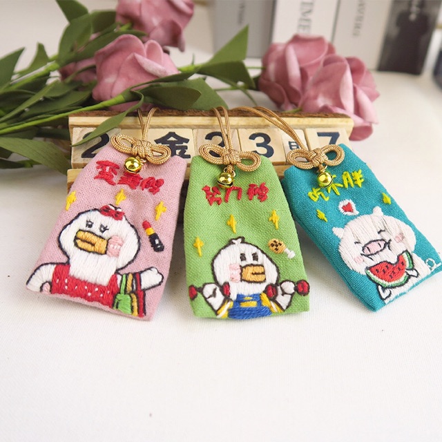 [ CÓ SẴN ] DIY / BỘ KIT TỰ LÀM TÚI OMAMORI HÌNH THÚ 2 ( MẪU MỚI )