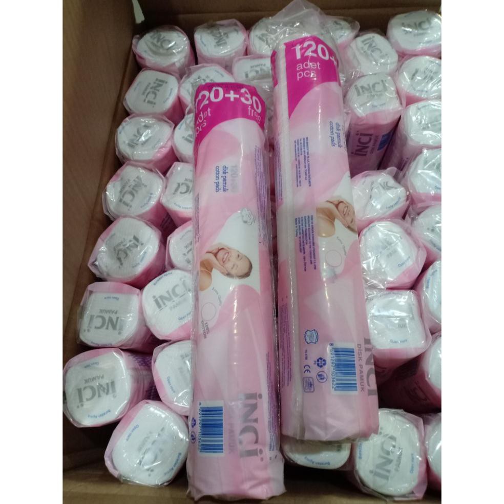 [Có sẵn] Bông tẩy trang Inci 70 miếng có khâu mép cố định (chính hãng Thổ Nhĩ Kỳ) | BigBuy360 - bigbuy360.vn