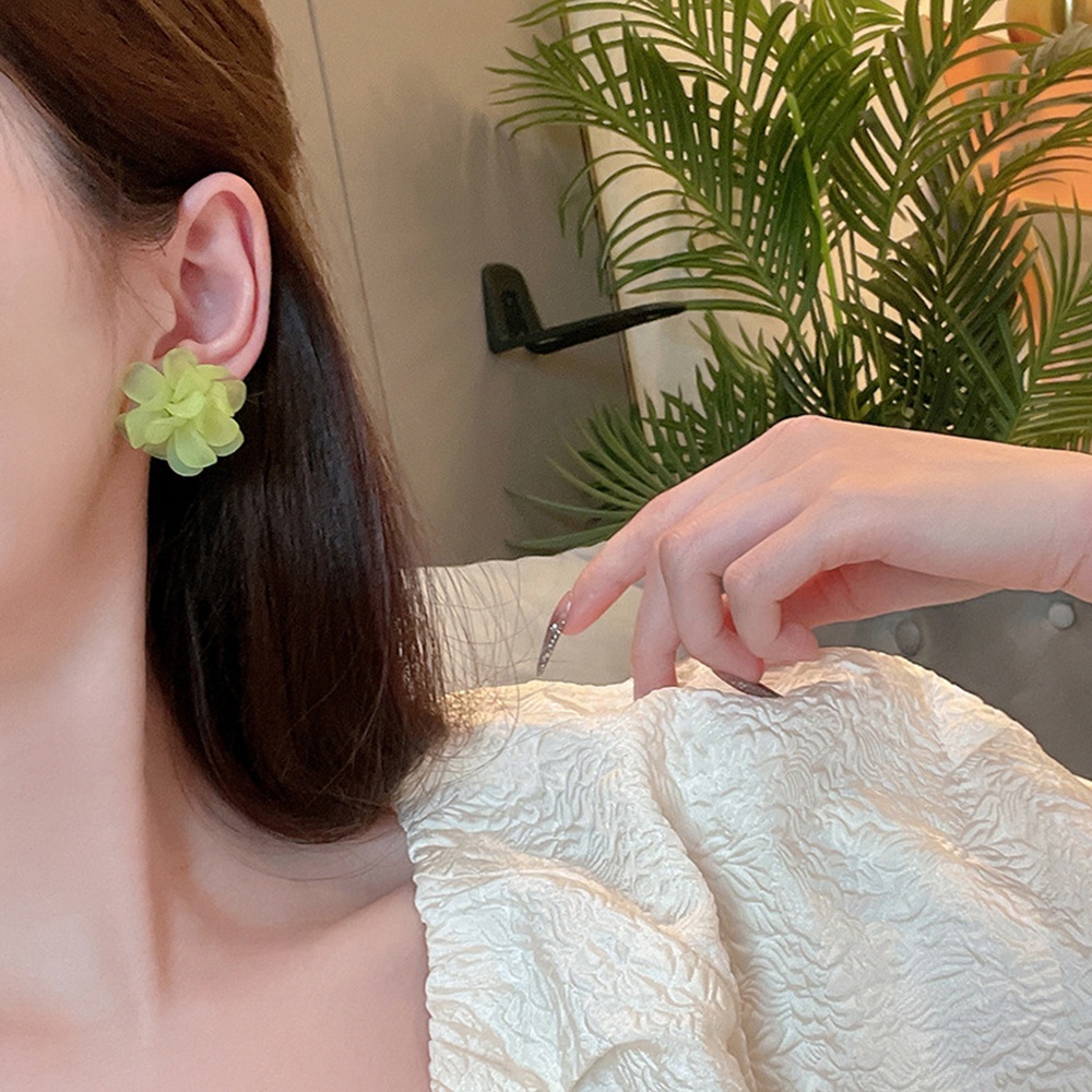 Khuyên Tai Acrylic Hình Hoa Thời Trang Mùa Hè Tươi Mới Cho Nữ
