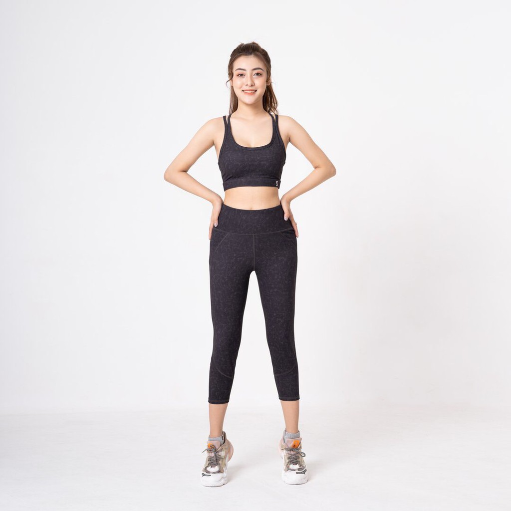 SET LỬNG ÁO BRA QUẦN VIỀN GÂN TẬP YOGA, GYM, SIÊU HOT