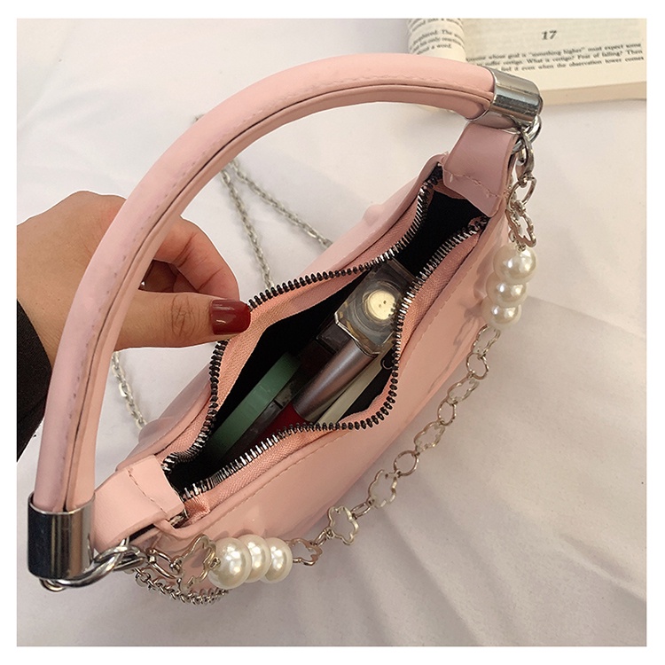 Túi Đeo Chéo Dây Xích Hình Bán Nguyệt Thời Trang