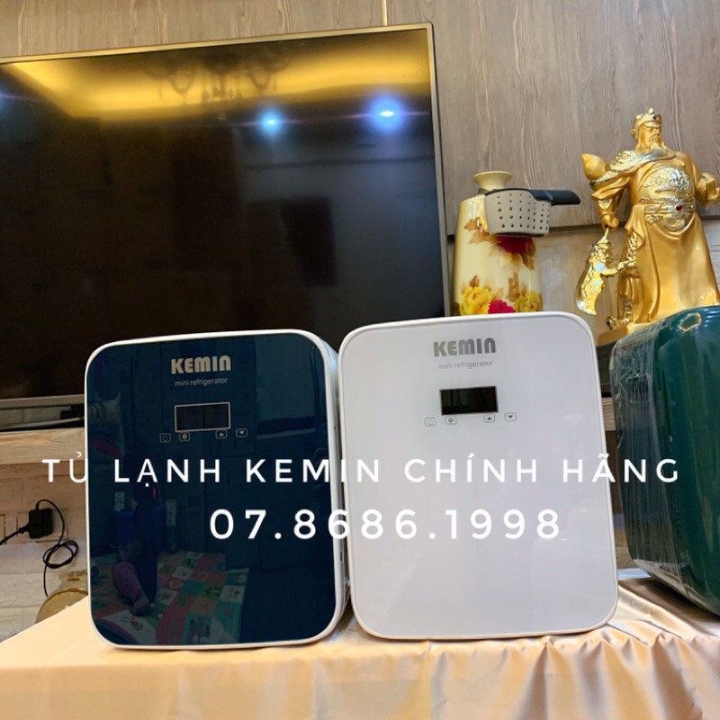 Tủ lạnh mini KEMIN K16 - 16L chính hãng chỉnh nhiệt - Dùng ở nhà và trên ô tô, 2 chiều nóng lạnh