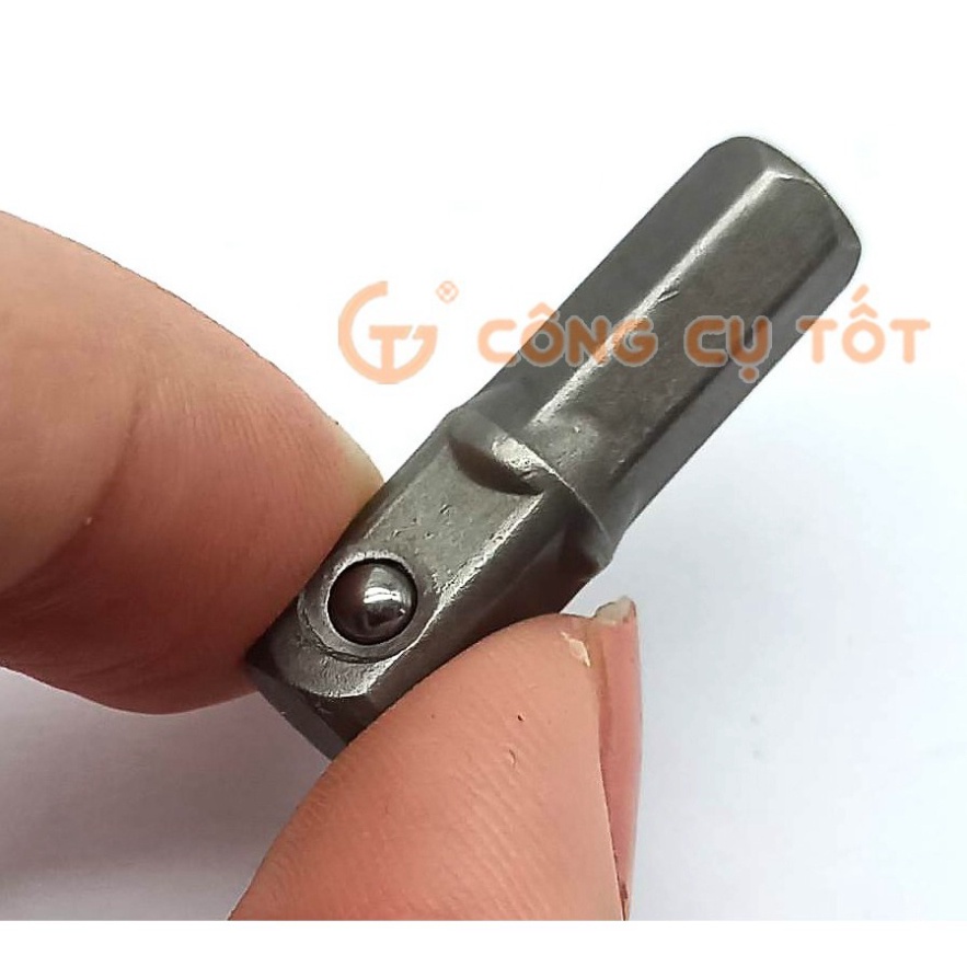 Đầu vặn khẩu 1/4 chuôi lục 25mm