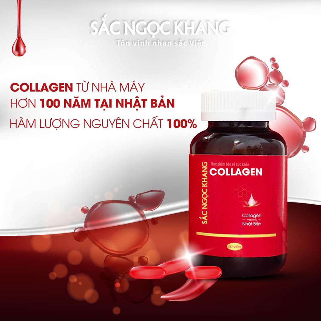 Collagen Sắc Ngọc Khang thế hệ mới 100% từ Nhật Bản [Hộp 60 viên] | BigBuy360 - bigbuy360.vn