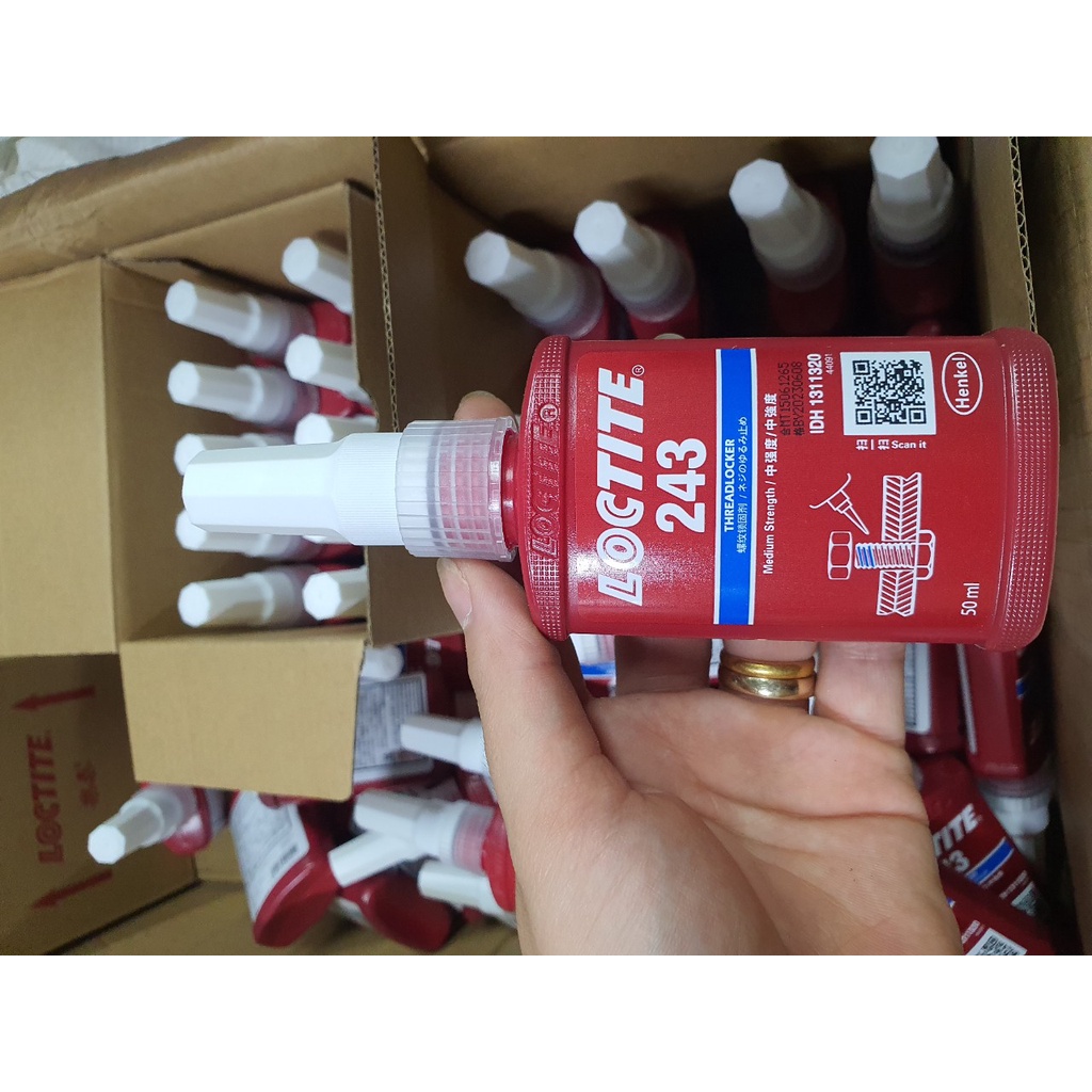 Shop yêu thích Keo khóa ren Loctite 243,Hàng chính hãng, khóa bulong,, chai 50ml