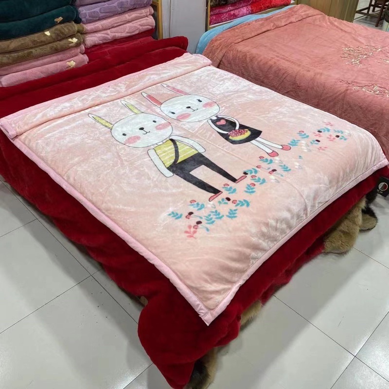 chăn tuyết nỉ nhung mềm mịn dày dặn ấm áp ,chăn mền nỉ nhung cho bé đi học kt 1m5x2m